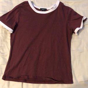 Maroon top